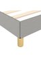 Bed frame, light grey, 90x200 cm, textile - 6