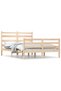 Bed frame, 140x200 cm, solid pine wood - 2