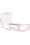 Single 3FT bed frame, 90x190 cm, solid pine wood - 5