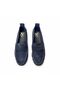 Navy Blue Suede Genuine Leather Unlined Stretchy Women's Casual Stylish and Comfortable Loafers