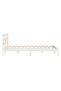 Super King 6FT bed frame, white, 180x200 cm, solid wood - 6