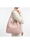 The Moiss Pink Color Studded Detail Shoulder and Clutch Bag - 4