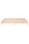 LED bed frame, small double 4FT, 120x190 cm, solid wood - 7