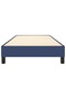 Box spring bed frame, blue, 80x200 cm, textile - 4