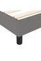 Box spring bed frame, dark grey, 140x200 cm, textile - 6