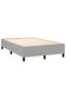 Box spring bed frame, light grey, 120x200 cm, textile - 4