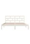 Super King 6FT bed frame, white, 180x200 cm, solid wood - 5