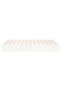 Bed frame, white, 200x200 cm, solid wood - 5