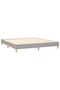 Box spring bed frame, light grey, 180x200 cm, textile - 3