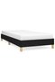 Bed frame, black, 100 x 200 cm, textile - 2