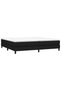 Box spring bed frame, black, 200x200 cm, textile - 3