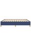 Box spring bed frame, blue, 180x200 cm, textile - 5