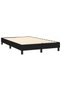 Box spring bed frame, black, 120x200 cm, textile - 4
