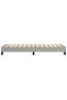 Box spring bed frame, light grey, 80x200 cm, textile - 6