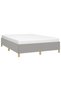 Bed frame, light grey, 140x190 cm, textile - 3