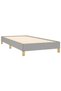 Bed frame, light grey, 90x200 cm, textile - 4