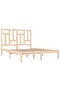 Bed frame, 200x200 cm, solid pine wood - 3