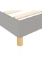 Box spring bed frame, light grey, 180x200 cm, textile - 6