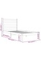 Single 3FT bed frame, 90x190 cm, solid pine wood - 5
