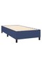 Box spring bed frame, blue, 100x200 cm, textile - 4