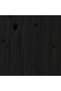 Bed frame, black, 200x200 cm, solid pine wood - 5