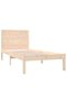 Single bed frame 3FT, 90x190 cm, solid wood - 4