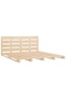 Bed frame, 200x200 cm, solid pine wood - 5