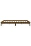 Bed frame, honey brown, 200x200 cm, solid pine wood - 5