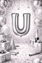 Silver "U" Letter Foil Balloon – 100 cm