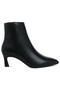 Women's Faux Leather Ankle Boots in Black - 2