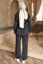 Anthracite Hidden Button Trousers Modal Set - 5