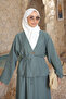 Çağla Bat Sleeve Jacket Skirt Set - 3