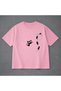 Unisex Oversized T-Shirt Climbing Cats B Printed 100% P Cotton T-Shirt Comfortable Fit
