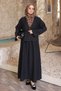 Black Bat Sleeve Jacket and Skirt Set