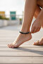 25 cm Stainless Steel Chain Anklet with Natural Stone