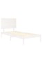 Bed frame, white, 100x200 cm, solid pine wood - 4