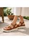 Women's Platform Sandals Orthopedic Sole Buckled Daily Comfortable Summer Wear Sandals - 6