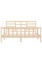 Bed frame, 200x200 cm, solid pine wood - 5