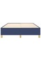 Box spring bed frame, blue, 140x190 cm, textile - 5