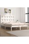 Bed frame, white, 160x200 cm, solid pine wood