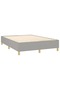 Continental bed, light gray, 140x200 cm, textile material - 4