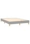 Continental bed, light gray, 140x200 cm, textile material - 4