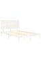 Bed frame, white, 120x200 cm, solid pine wood - 4
