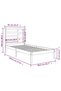 Small Single 2FT6 bed frame, 75x190 cm, solid wood - 6