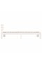 Bed frame, white, 100x200 cm, solid pine wood - 5