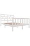 Bed frame, white, 120x200 cm, solid pine wood - 3