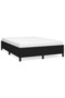Bed frame, black, 140x200 cm, textile - 2