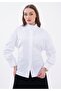 Women's Rope Detailed D Mock Neck Shirt - White