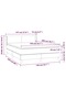 Continental bed, light gray, 140x200 cm, textile material - 7