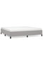 Bed frame, light grey, 200x200 cm, textile - 2